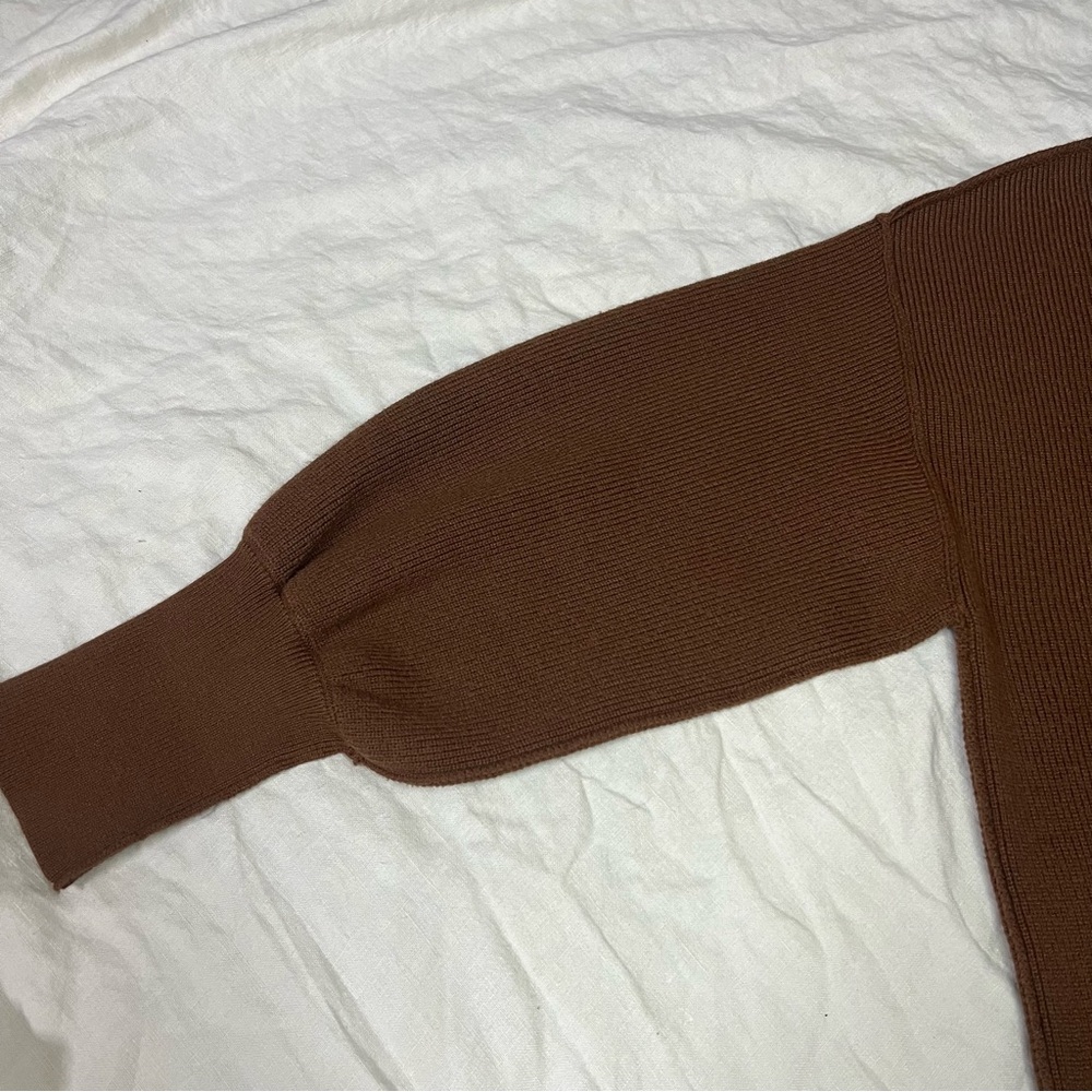 LILLUSORY Brown Oversized Batwing Sweater - Picture 4 of 14